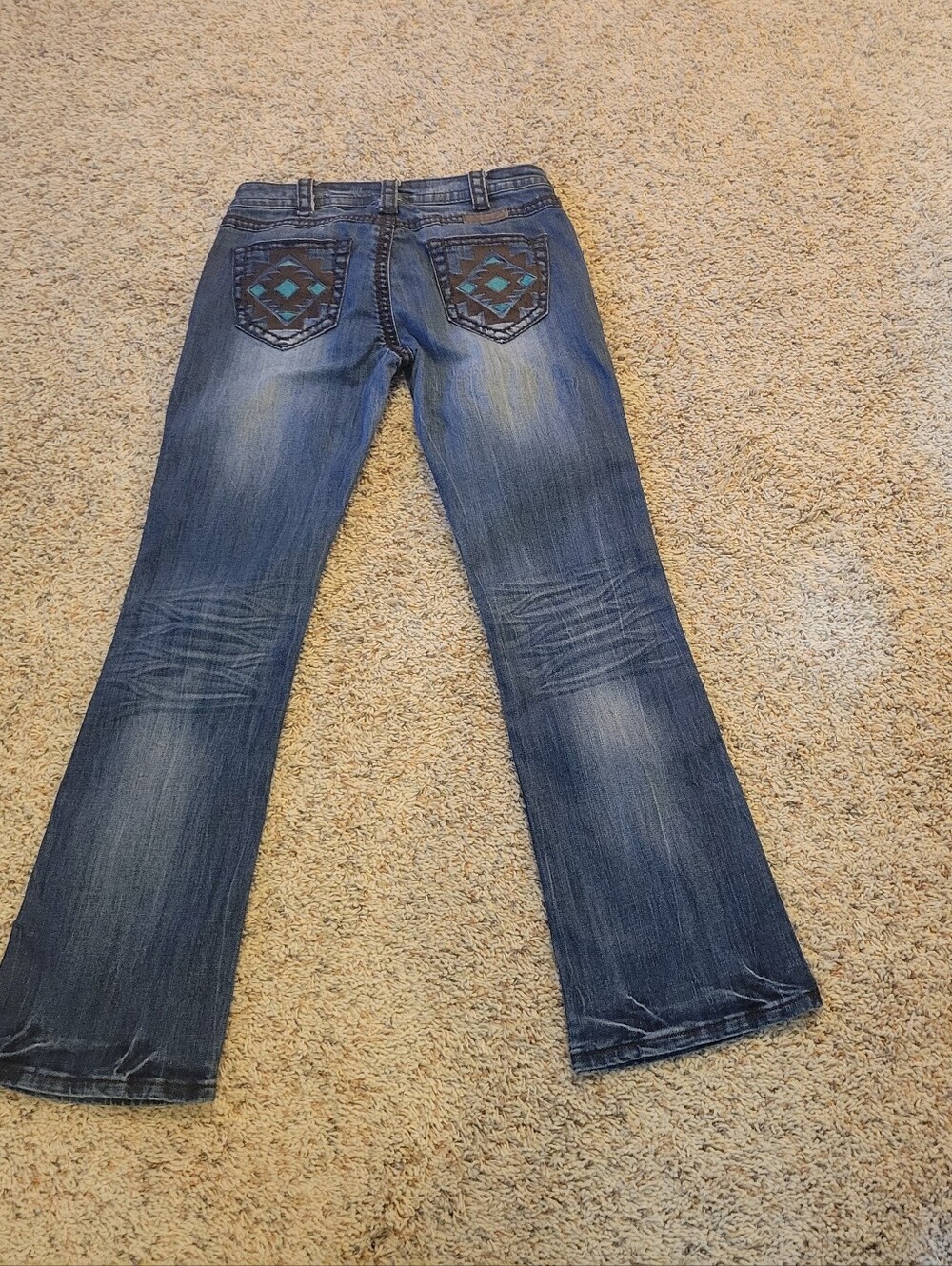 Cowgirl Tuff Bootcut Jeans with Subtle Embroidery